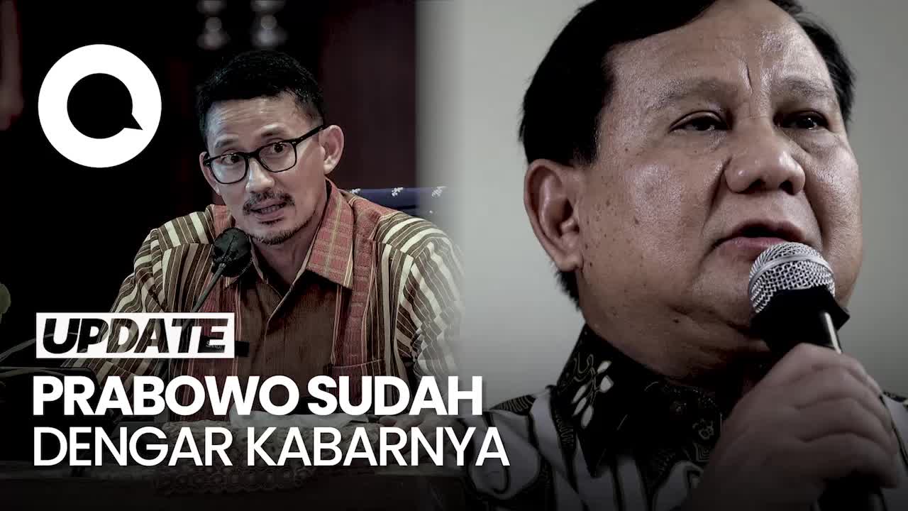 Dasco Cerita Reaksi Prabowo Dengar Kabar Sandiaga Mau Pindah Ke PPP