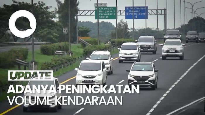 Situasi Arus di Tol Cipali Arah Cirebon Cenderung Ramai Lancar