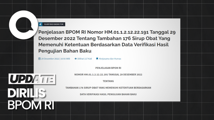 Daftar 176 Obat Sirup Tambahan yang Bebas EG-DEG