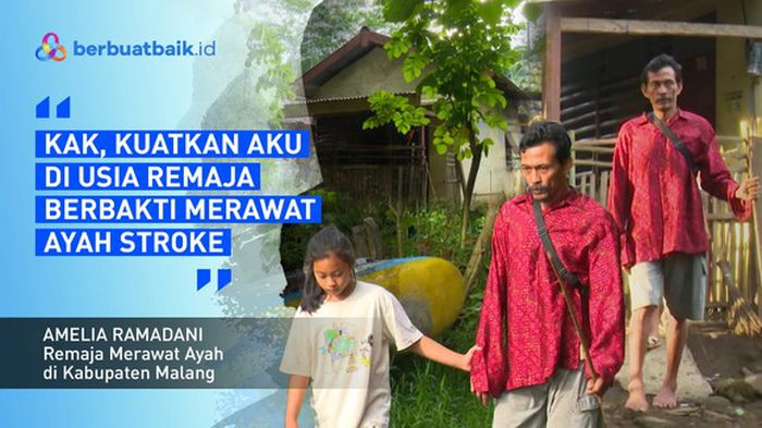 Amel Setegar Karang, Perjuangan Remaja Rawat Ayah Seorang Diri
