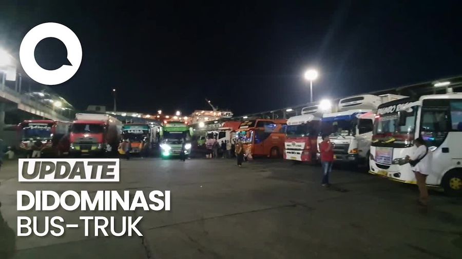 Penampakan Antrean Kendaraan Imbas Pelabuhan Merak Ditutup