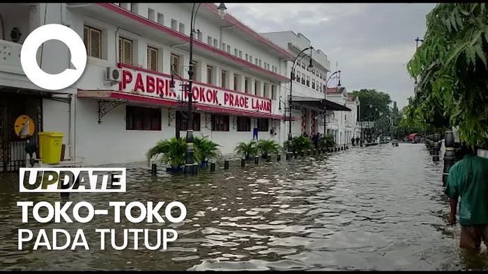 Diguyur Hujan, Kota Lama Semarang Banjir