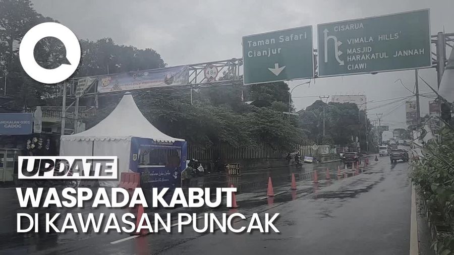 Jalur Puncak Diguyur Hujan, Bagaimana Situasi Lalu Lintasnya?