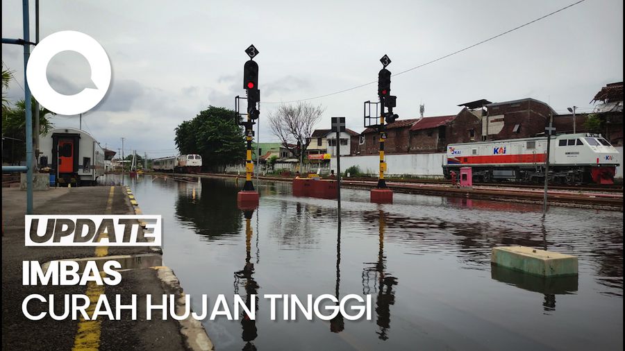 Jalur Rel Banjir, Perjalanan Kereta di Wilayah Semarang Terhambat