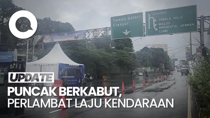 Jalur Puncak Sempat Berkabut, Pengendara Diimbau Hati-hati