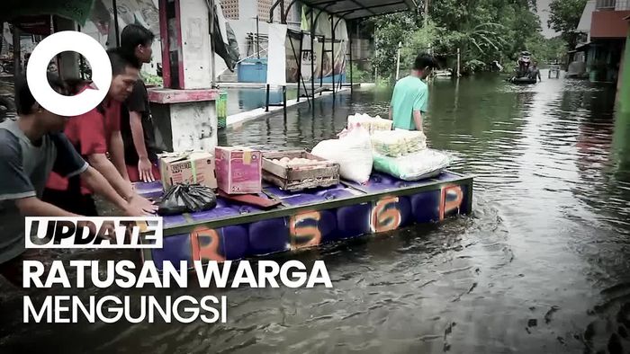 Banjir di Jati Wetan Kudus Capai 1,5 Meter, Warga Mengungsi