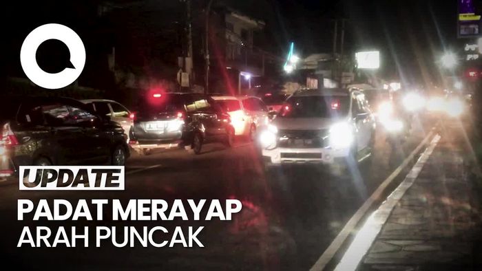 Lalin Menuju Puncak Bogor Padat Usai One Way Dihentikan