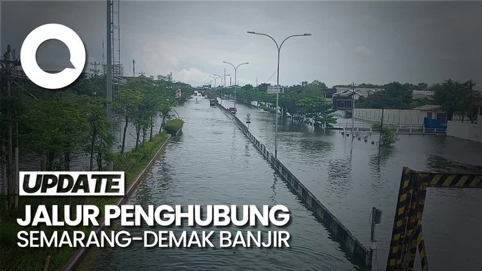 Jalan Kaligawe Banjir, Akses Semarang-Demak Lumpuh