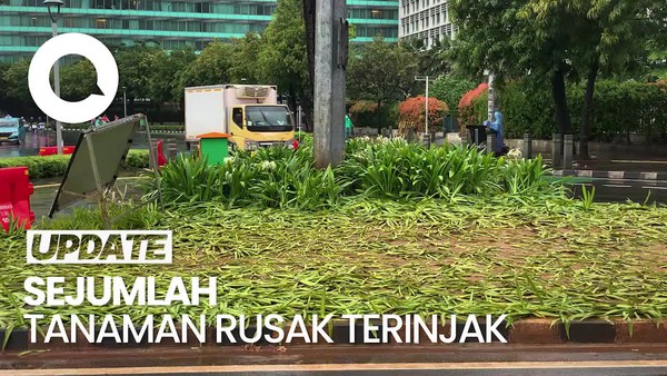 Sisa Kemeriahan Malam Tahun Baru di Bundaran HI, Tak Ada CFD