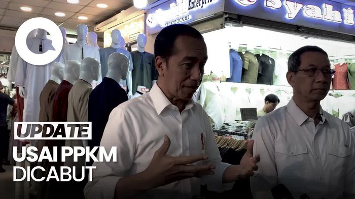Jokowi Tinjau Pasar Tanah Abang: Optimisme 2023 Karena PPKM Dicabut