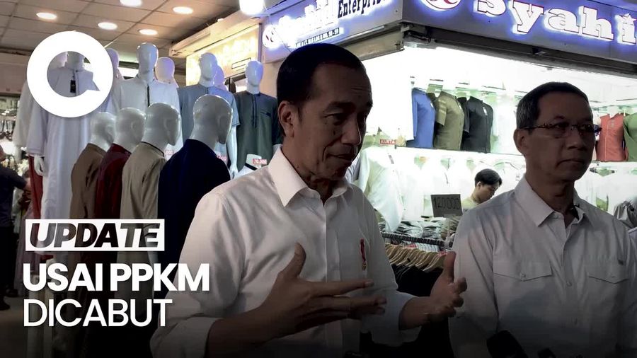 Jokowi Tinjau Pasar Tanah Abang: Optimisme 2023 Karena PPKM Dicabut
