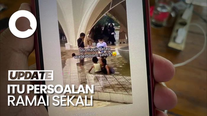 Kata Ridwan Kamil soal Kolam Masjid Al-Jabbar Dipakai Warga Berenang