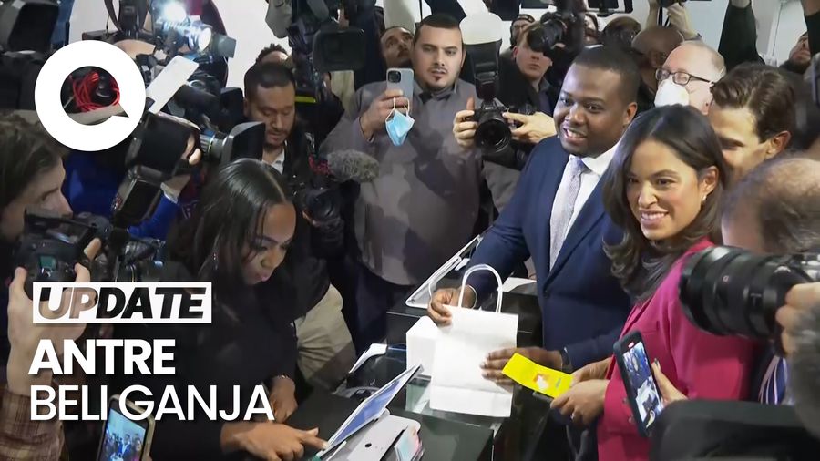 Saat Warga AS Ramai-ramai Serbu Apotek Ganja Pertama di New York