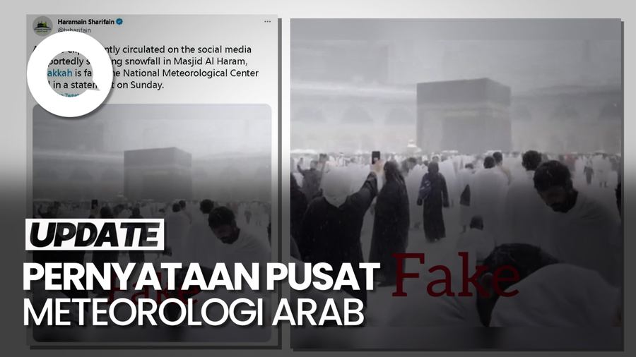 Video Turun Salju di Kabah Dipastikan Hoaks