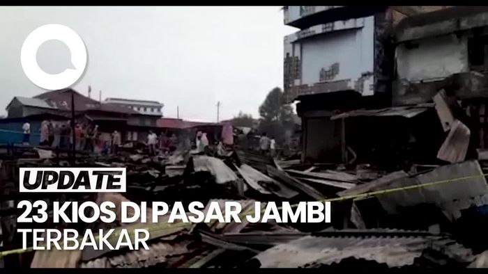 Penampakan Pasar Ampera Jambi Usai Dilahap Si Jago Merah