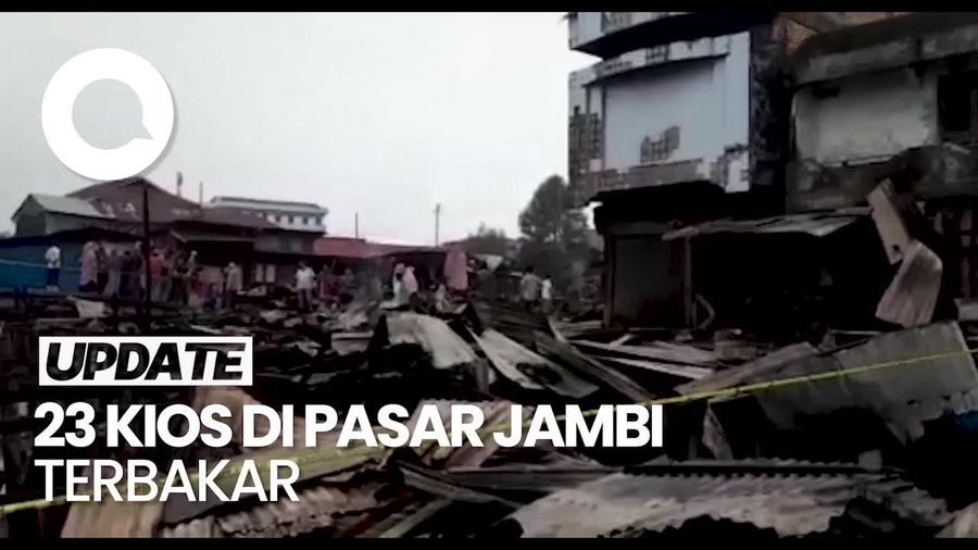Penampakan Pasar Ampera Jambi Usai Dilahap Si Jago Merah