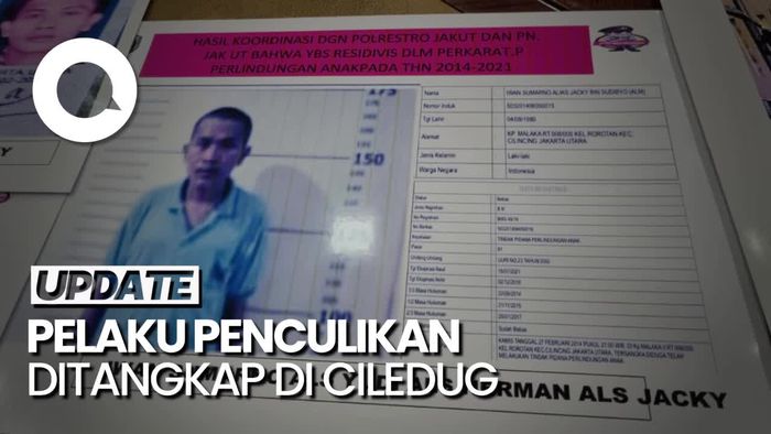 Akhir Pelarian Iwan Sumarno, Pelaku Penculikan Bocah di Jakpus