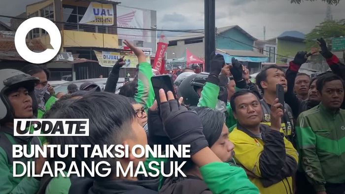 Ratusan Driver Ojol Geruduk Opang di Pasir Impun Bandung!