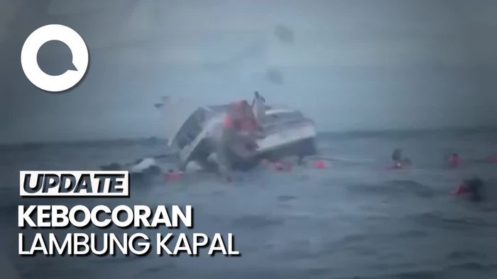 Detik-detik Kapal Cepat Nusa Penida-Sanur Tenggelam