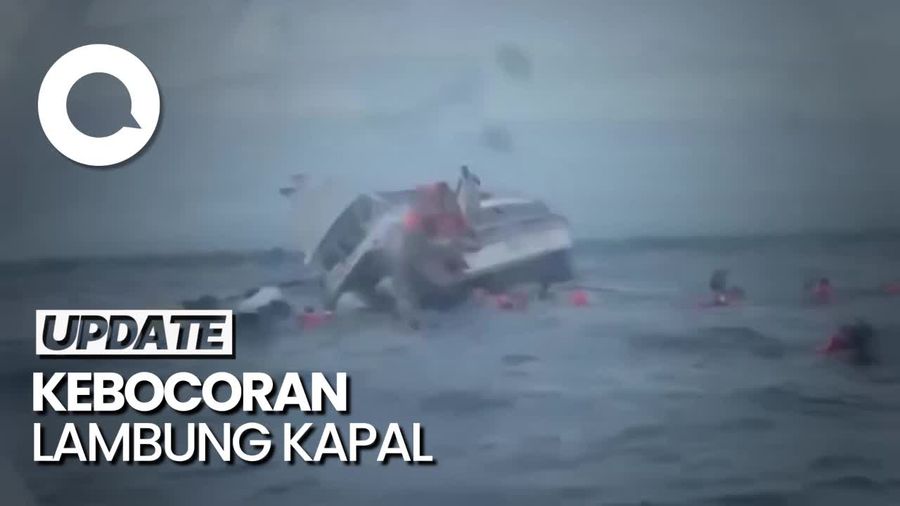 Detik-detik Kapal Cepat Nusa Penida-Sanur Tenggelam