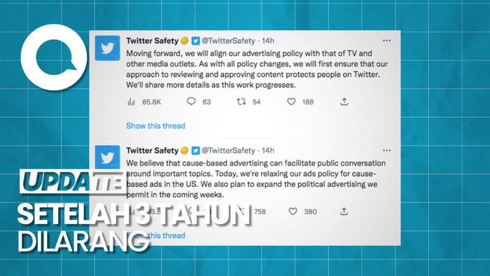 Twitter Longgarkan Larangan Iklan Politik