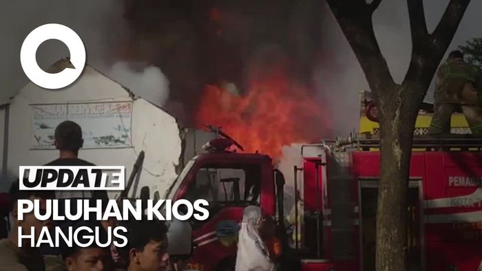 Penampakan Pasar Besi dan Burung Tasikmalaya Terbakar Hebat