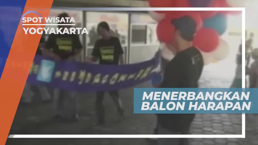 Menerbangkan Balon Harapan di Bantaran Kali Yogyakarta                 
