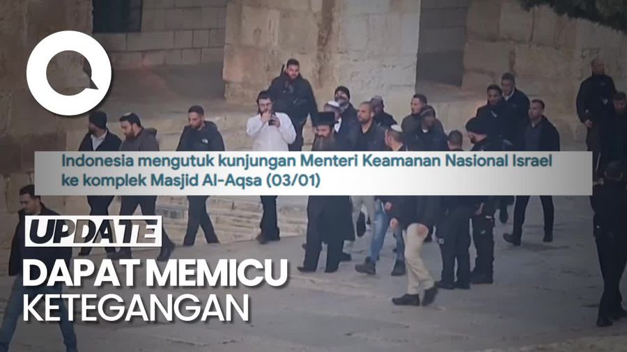 RI Kutuk Kunjungan Menteri Israel ke Masjid Al-Aqsa