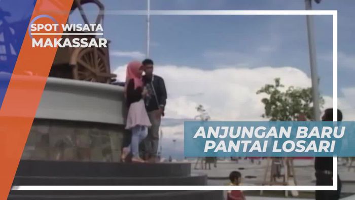 Menikmati Keindahan Anjungan Baru Pantai Losari Makassar           
