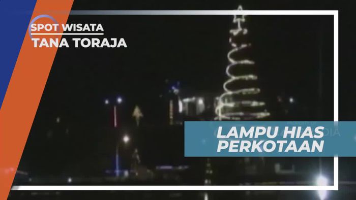 Warna-warni Lampu Kota Makale Tana Toraja             