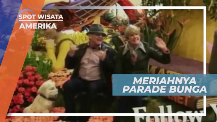 Parade Bunga Internasional di Pasadena California Amerika Serikat                  