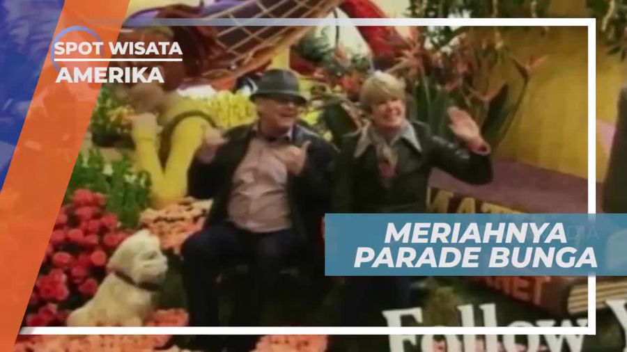Parade Bunga Internasional di Pasadena California Amerika Serikat                  