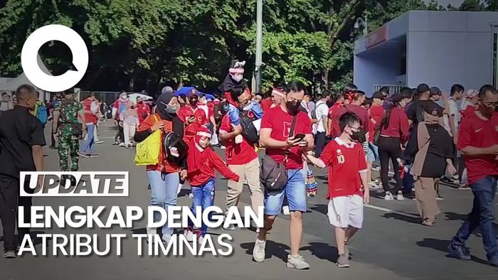 Suporter Padati Stadion GBK Jelang Indonesia Vs Vietnam
