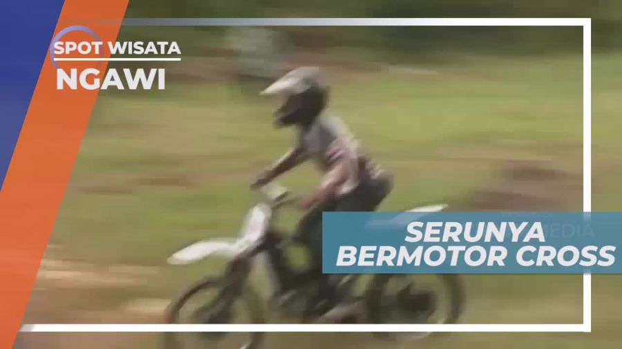 Meriahnya Kegiatan Komunitas Motor Cross di Kota Ngawi
