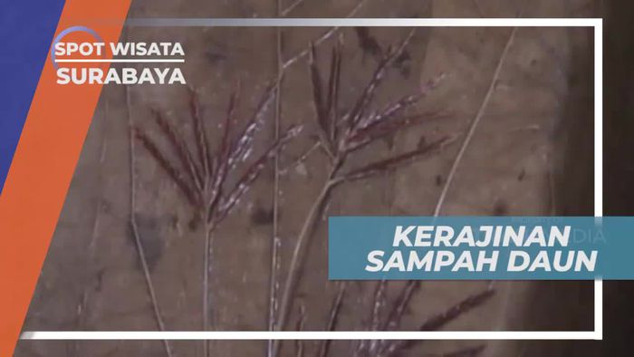 Kerajinan Tangan Berbahan Dasar Sampah Daun, Surabaya    