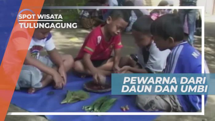 Melukis Dengan Pewarna Dari Daun dan Umbi, Tulungagung