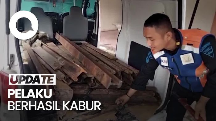 Ini Ambulans yang Dipakai Komplotan Pencuri Rel Kereta