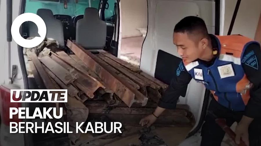 Ini Ambulans yang Dipakai Komplotan Pencuri Rel Kereta