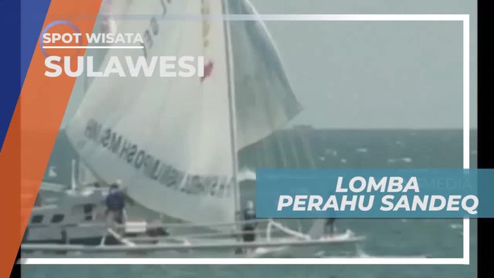 Lomba Perahu Sandeq di Pesisir Pantai Sumatera Barat