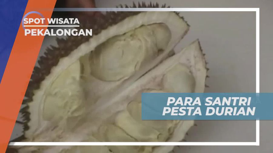 Pesta Durian Bersama Para Santri di Pekalongan