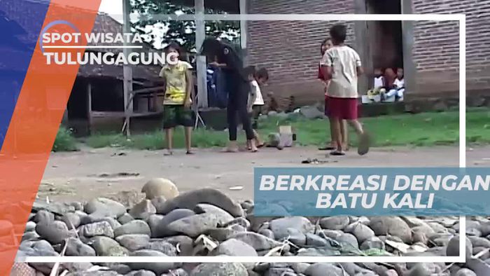 Batu Kali, Sarana Permainan Tradisional dan Media Sen idi Tulungagung