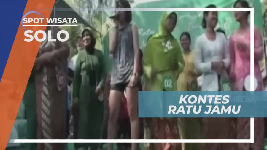 Adu Cepat Berjualan Jamu Gendong di Kota Solo