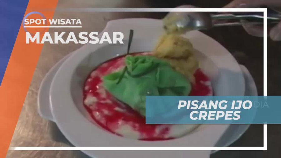 Pisang Ijo Crepes, Inovasi Jajanan Unik di Makassar