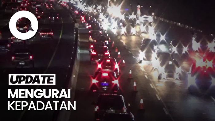 Tol Cikampek Padat, Contra Flow Diberlakukan