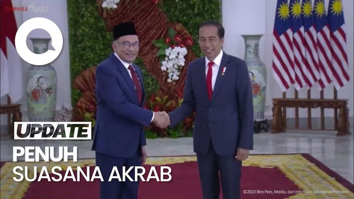 Jokowi Terima Kunjungan PM Malaysia Anwar Ibrahim di Istana Bogor