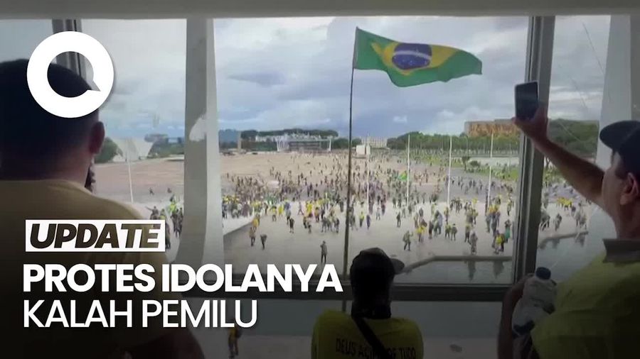 Istana Kepresidenan Brasil Diserbu Pendukung Bolsonaro!