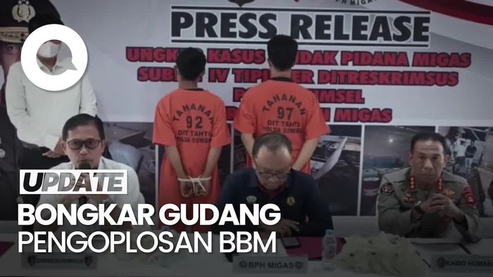 Polisi Bongkar Gudang Pengoplos BBM di Palembang, 2 Orang Ditangkap