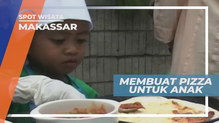 Membuat Pizza ala Koki Cilik, Makassar Sulawesi Selatan