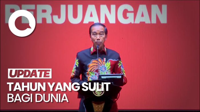 Di HUT PDIP, Jokowi Pamer Keberhasilan RI Lewati Masa Sulit di 2022