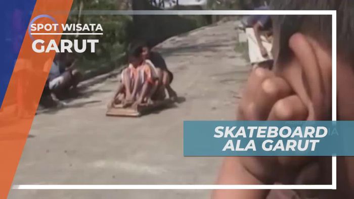 Sensasi Unik Bermain Skateboard Kayu di Garut Jawa Barat